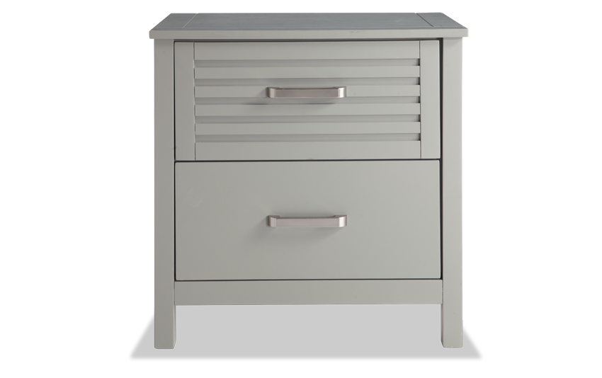 Dalton Queen Gray Storage Bedroom Set Bobs Com Dalton Gray Nightstand
