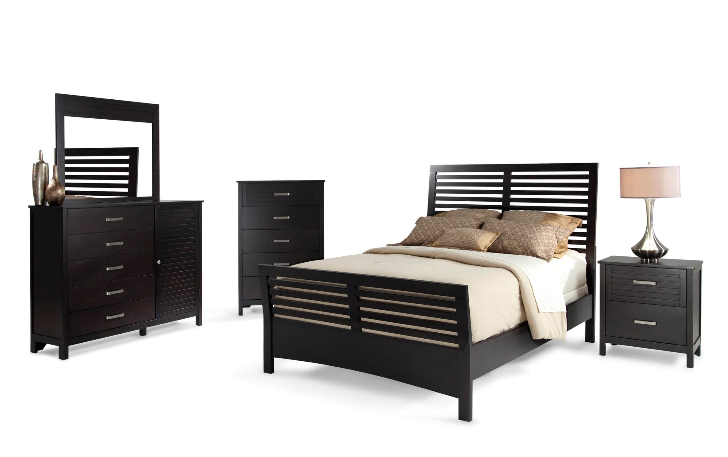 Dalton Queen Espresso Bedroom Set Bob, King Size Bed Sets Bobs Furniture