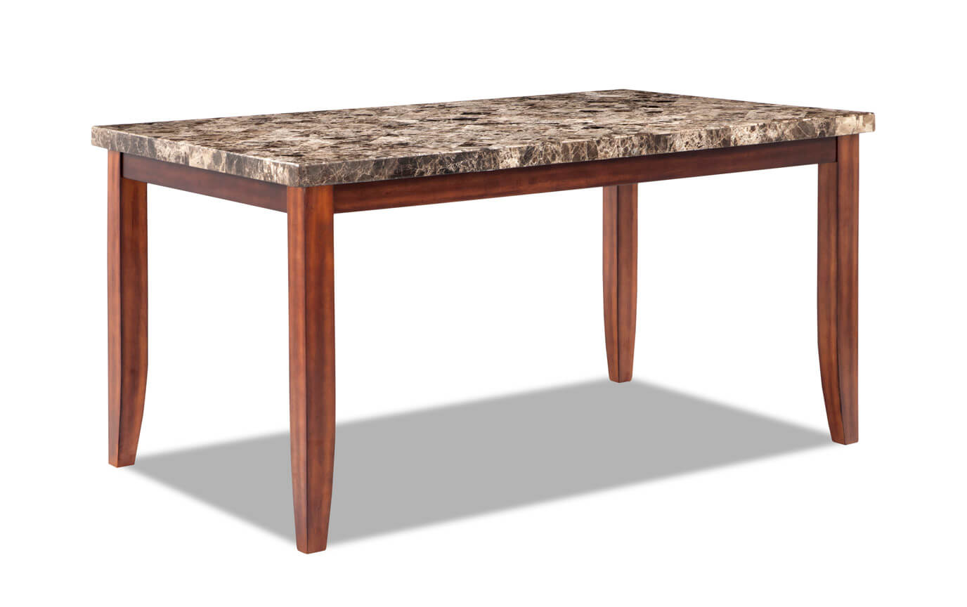 Montibello 42 X 70 Brown Marble Counter Table
