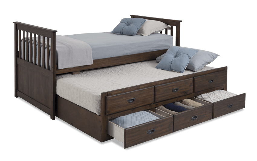 Chadwick Twin Captain Bed With Trundle