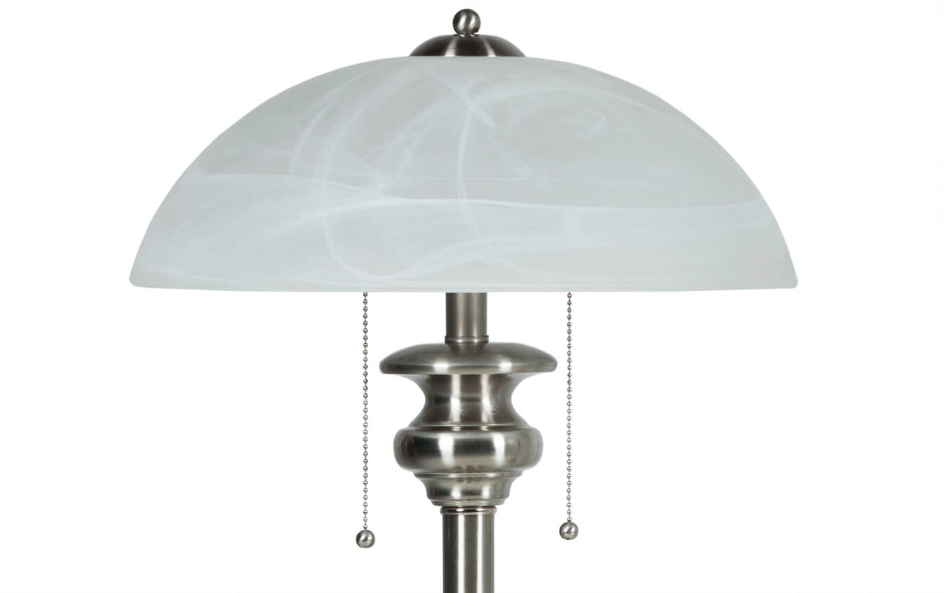 Set Of 2 Brushed Nickel Desk Lamps Bob S Furniture Set Of 2 Brushed Nickel Desk Lamps