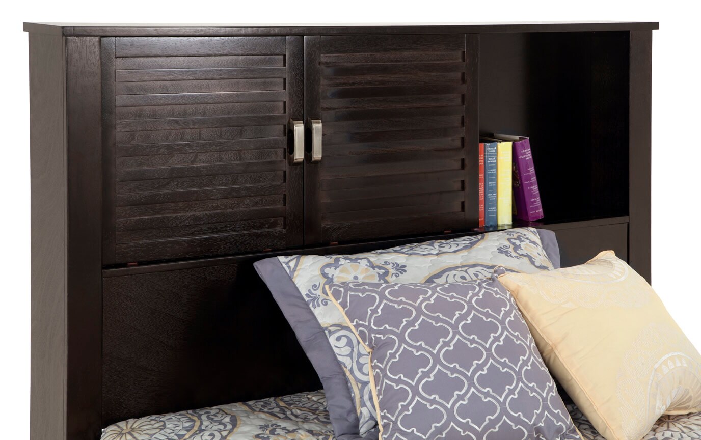 Dalton Full Espresso Storage Bed | Bobs.com