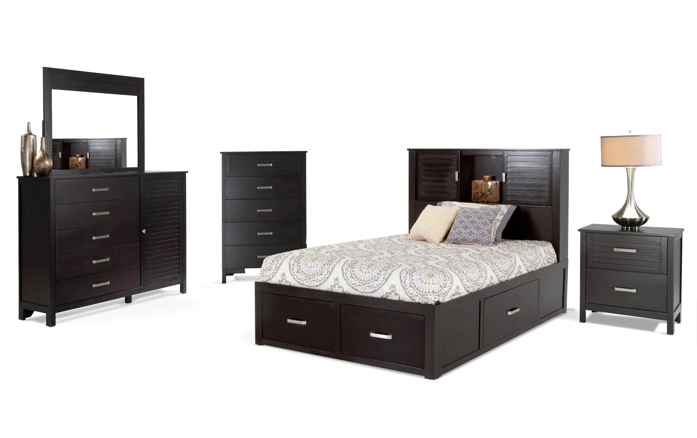 Dalton Full Espresso Storage Bedroom Set Bobs Com