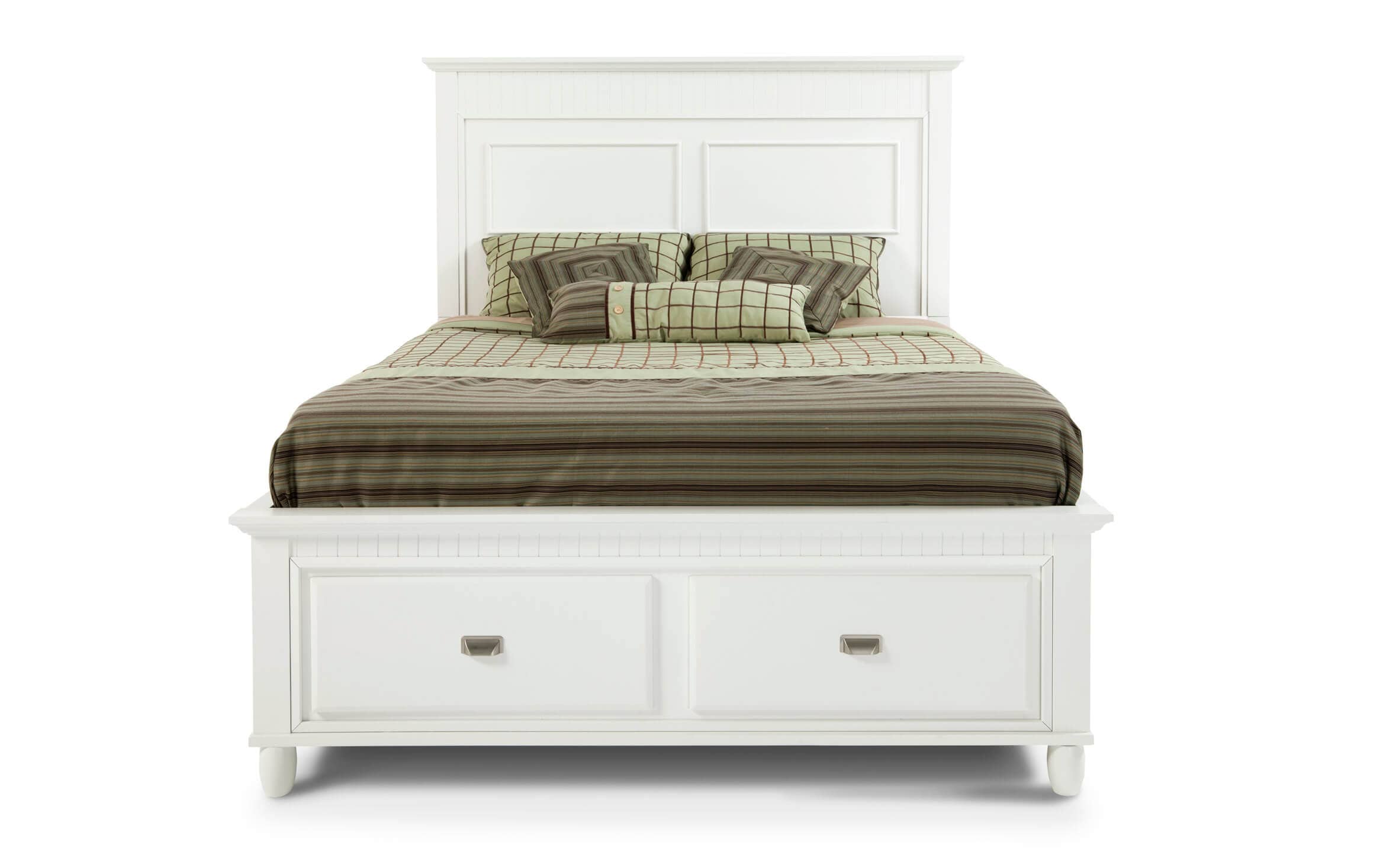 Spencer King White Storage Bed