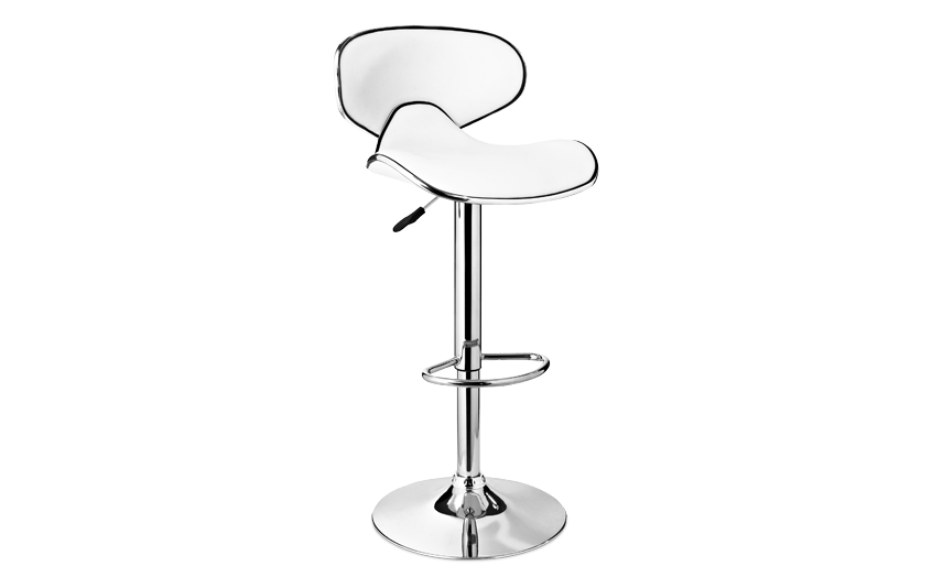 White & Chrome Bar Stool Outlet Bob's Discount Furniture