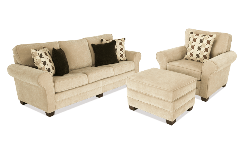 Maggie Ii 90 Sofa Chair Storage Ottoman Bob S Furniture Maggie Ii 90