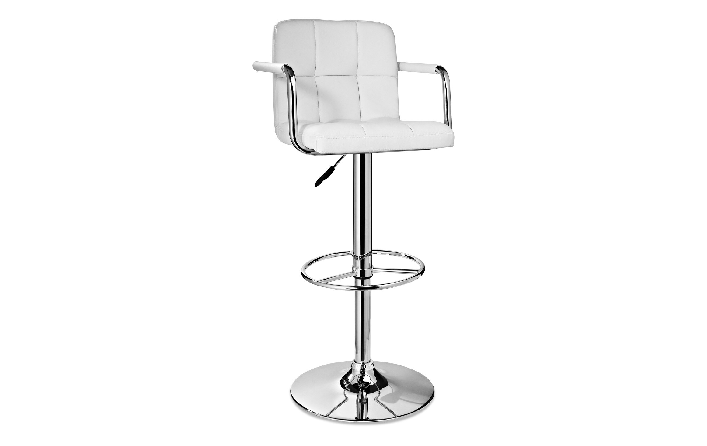 Adjustable White Bar Stool Outlet Bobs Discount Furniture