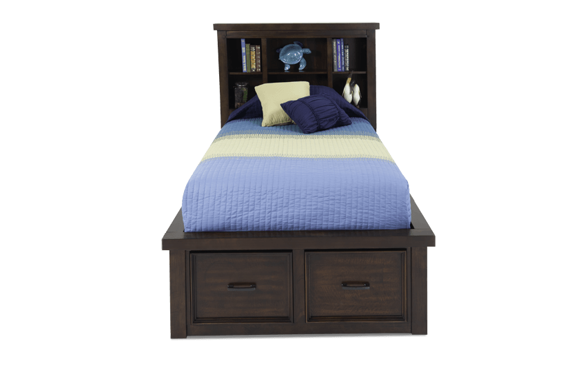 Hudson Youth Storage Bookcase Bed