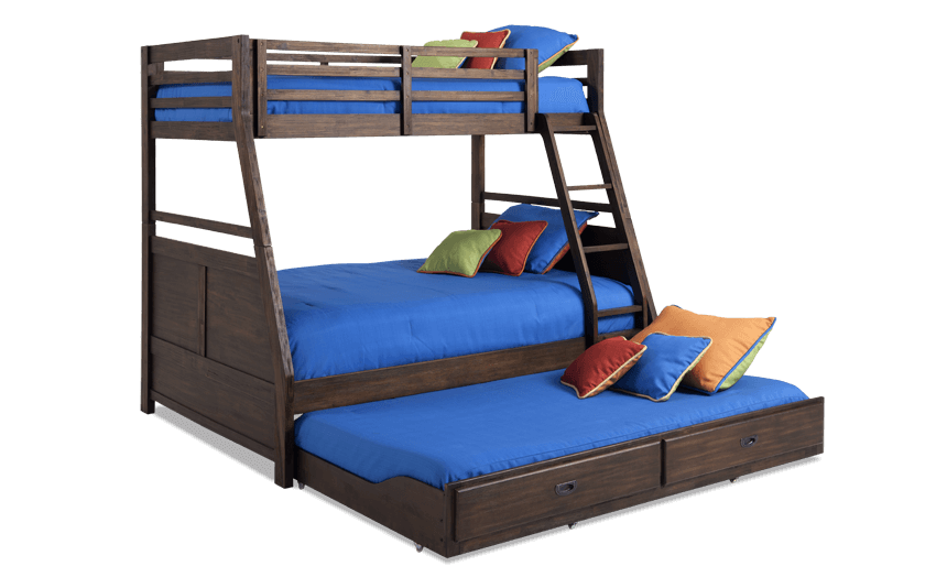 chadwick twin/full bunk bed with trundle | bob's discount furniture