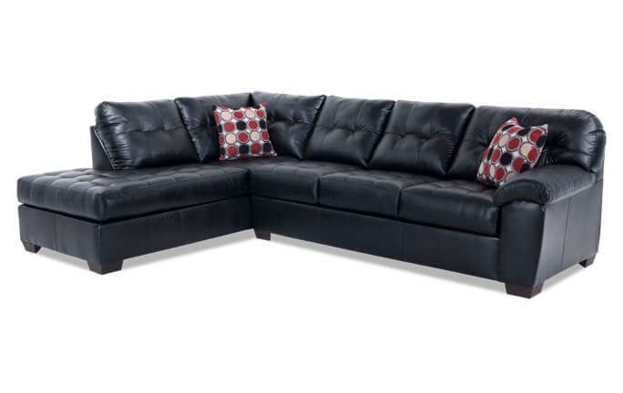 Sectionals Bob S Furniture Mercury 2 Piece Right Arm Facing Sectional