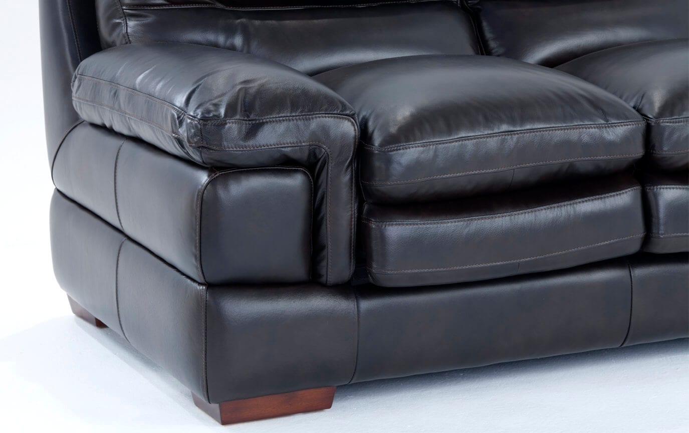 leather sofa at bobs