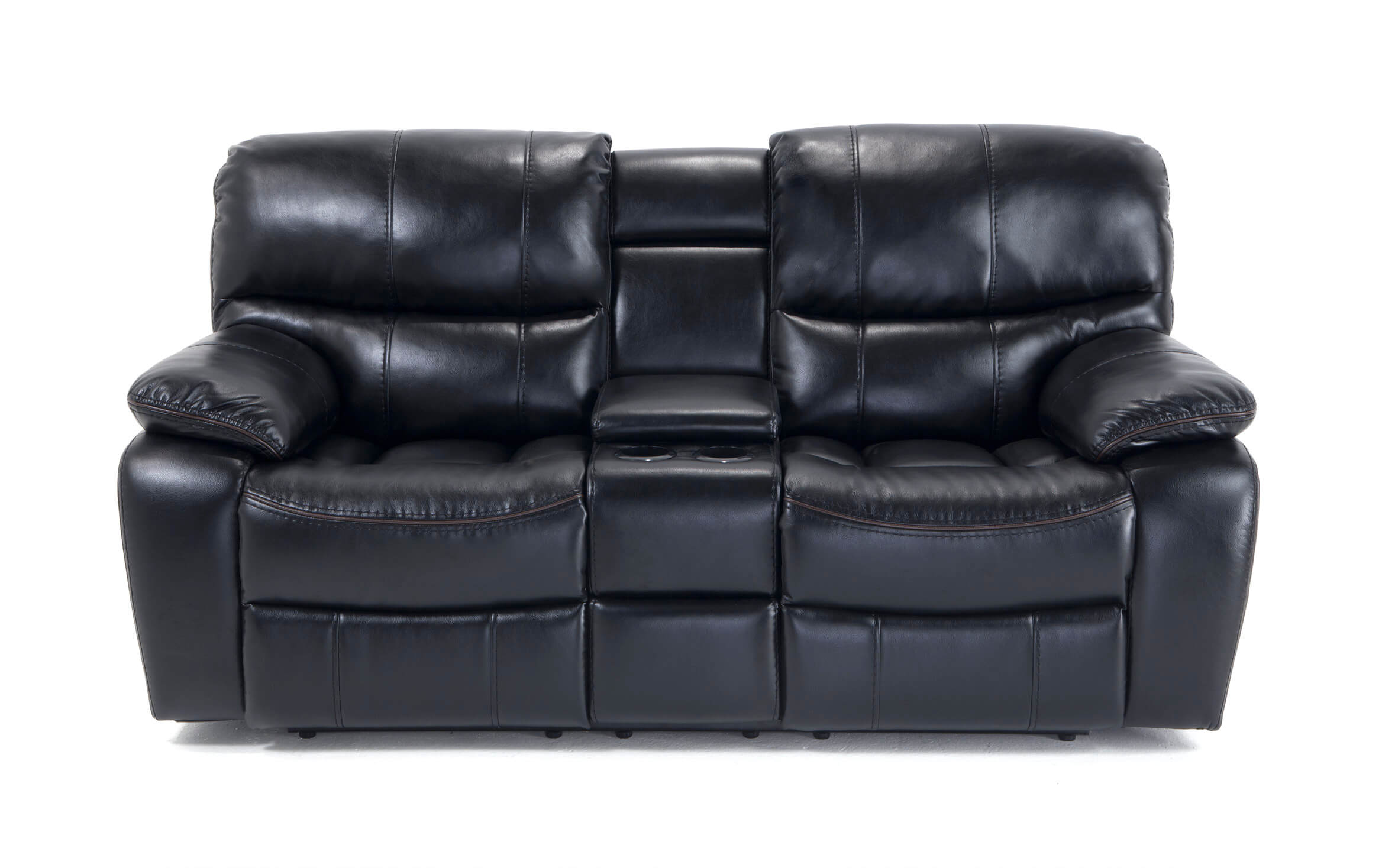 Avenger Power Reclining Console Loveseat