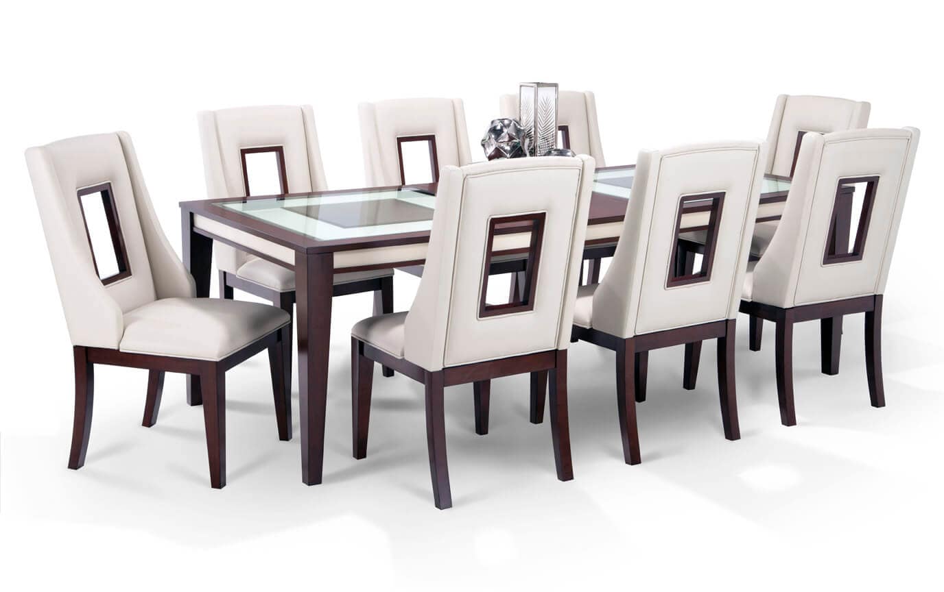Kenzo 11 Piece Dining Set With Curio Bob S Furniture Kenzo 11 Piece Dining Set With Curio