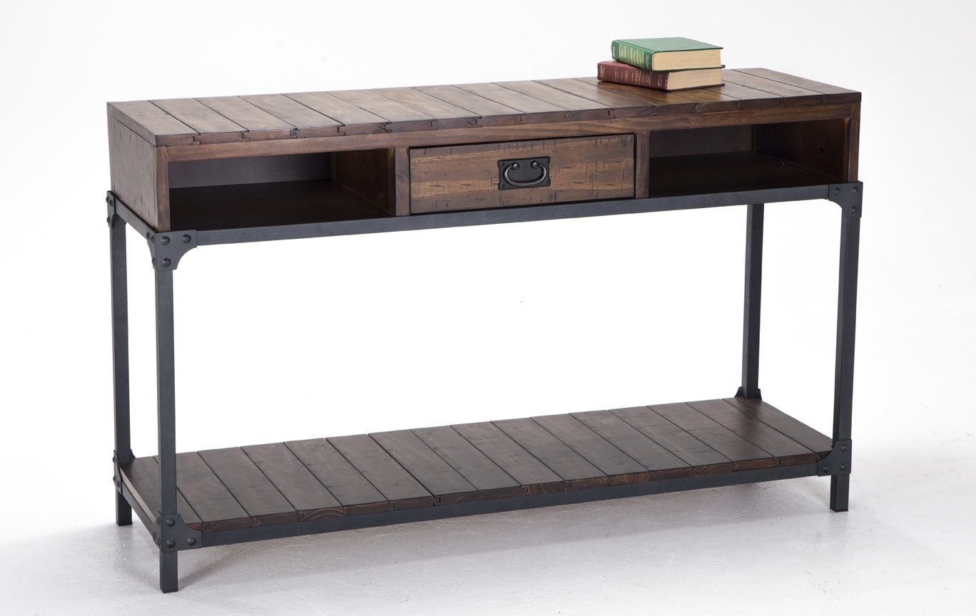 Rivet Sofa Table Bob S Furniture Gallery Slider Image 2