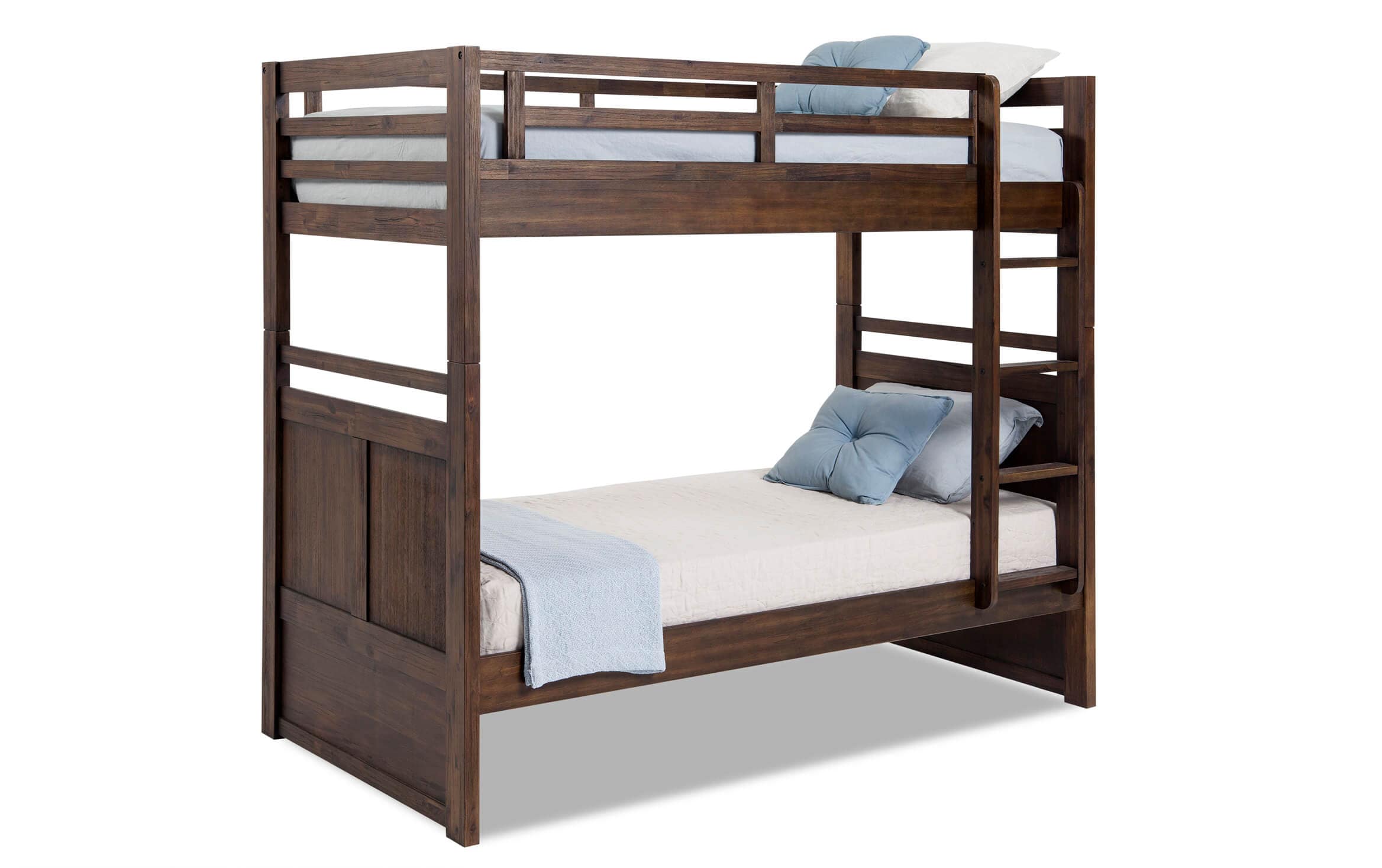 Chadwick Twin Rustic Bunk Bed Bob S, Do Bunk Beds Use Twin Mattresses
