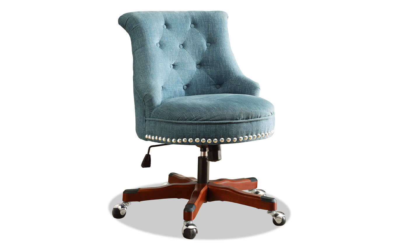 Sabrina Aqua Office Chair Bob S Furniture Sabrina Aqua Office Chair