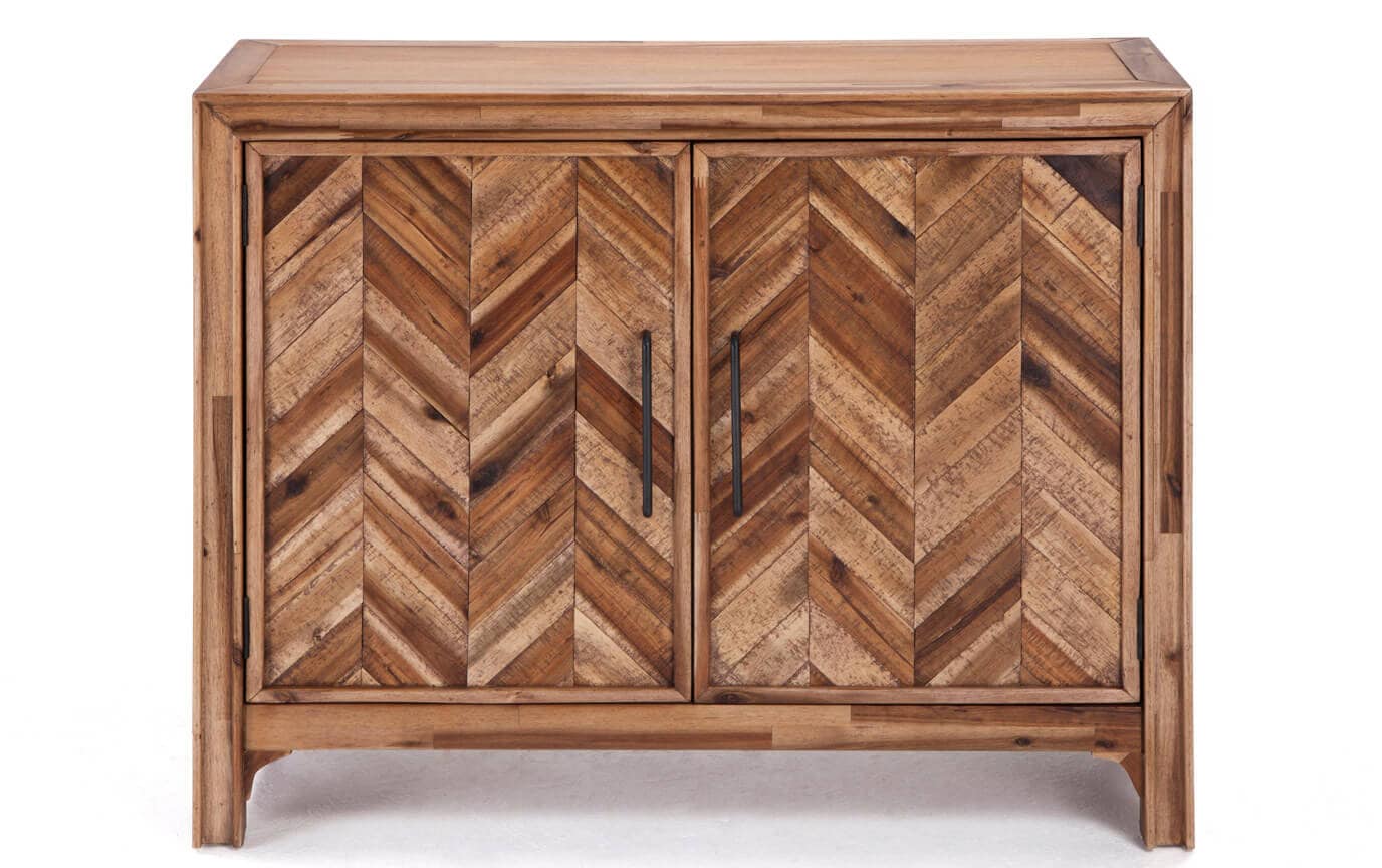 Two Door Chevron Cabinet Bobs Com Gallery Slider Image 1