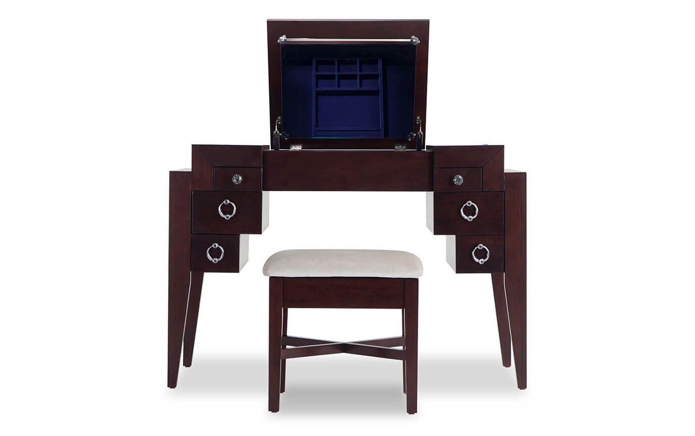Espresso 6 Drawer Vanity Bob S Furniture Espresso 6 Drawer Vanity