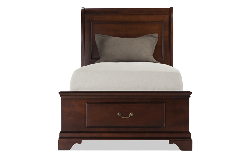louie cherry twin storage bed | outlet | bob's discount furniture