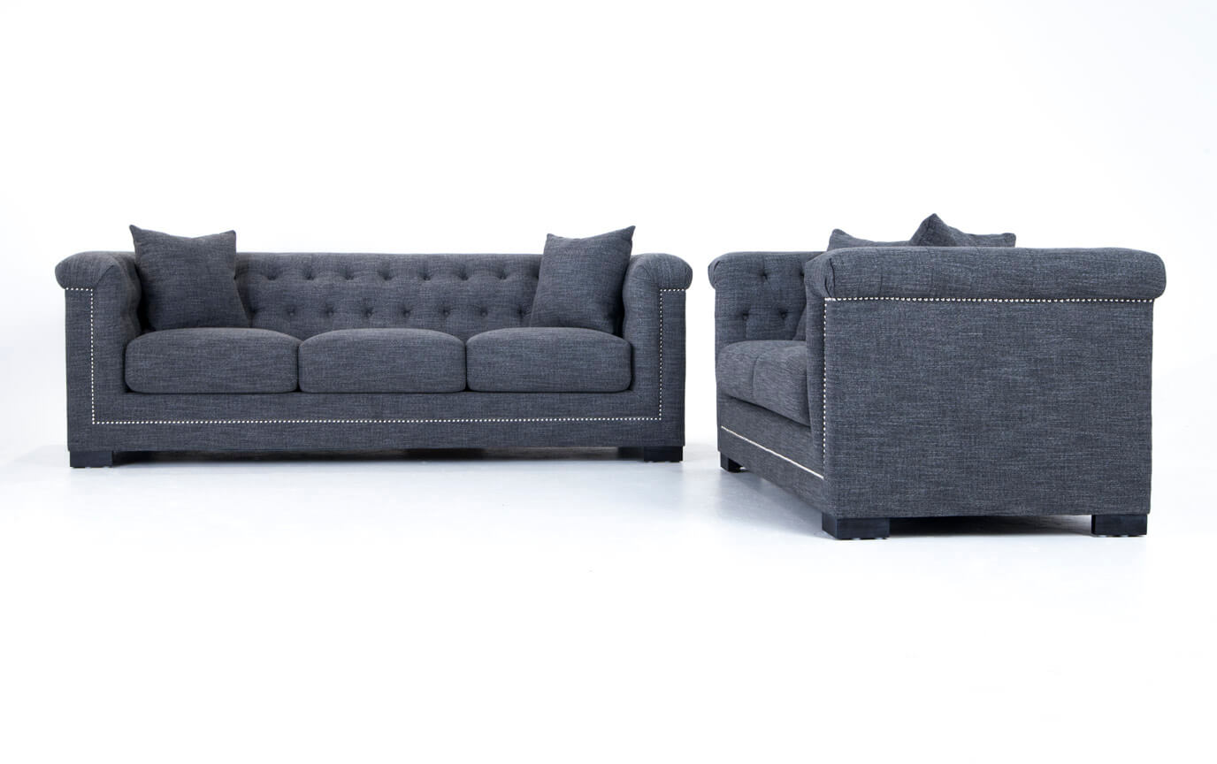 Melrose Sofa Loveseat Bob S Furniture Gallery Slider Image 1