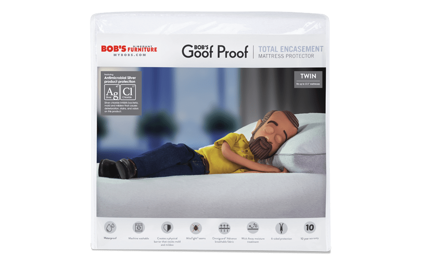 total encasement bed protector | bob's discount furniture