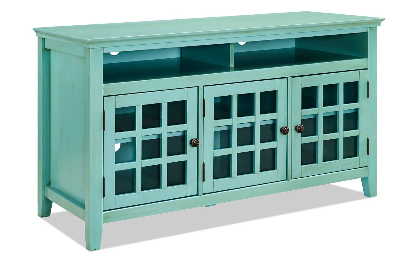 Shelly Turquoise Media Cabinet Bobs Discount Furniture