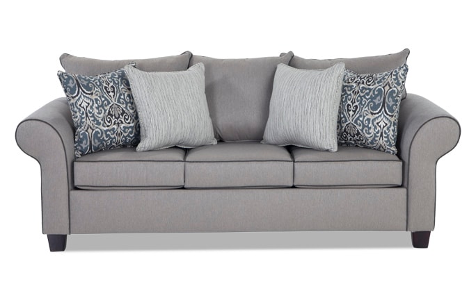 a grey couch