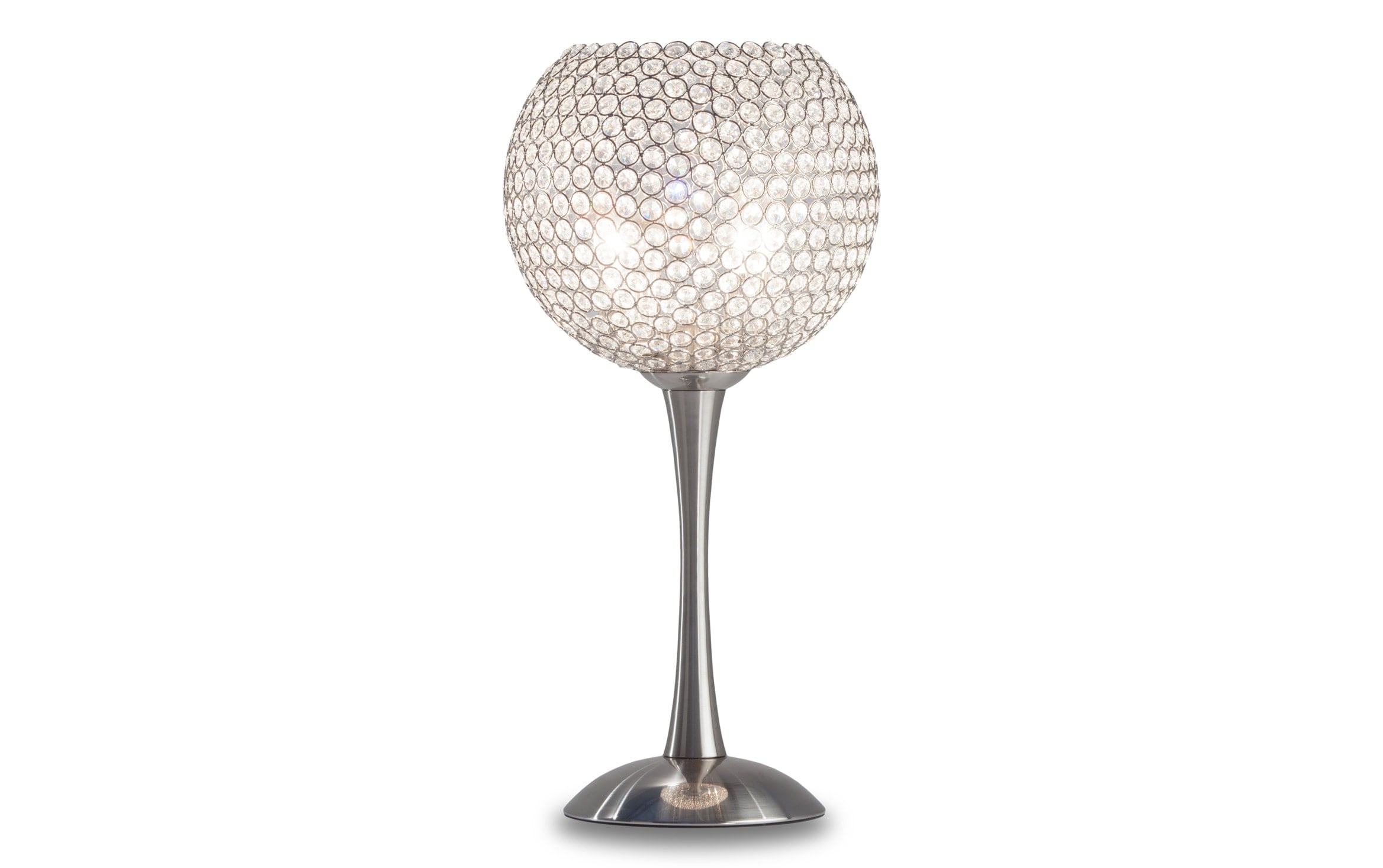 goblet silver lamp