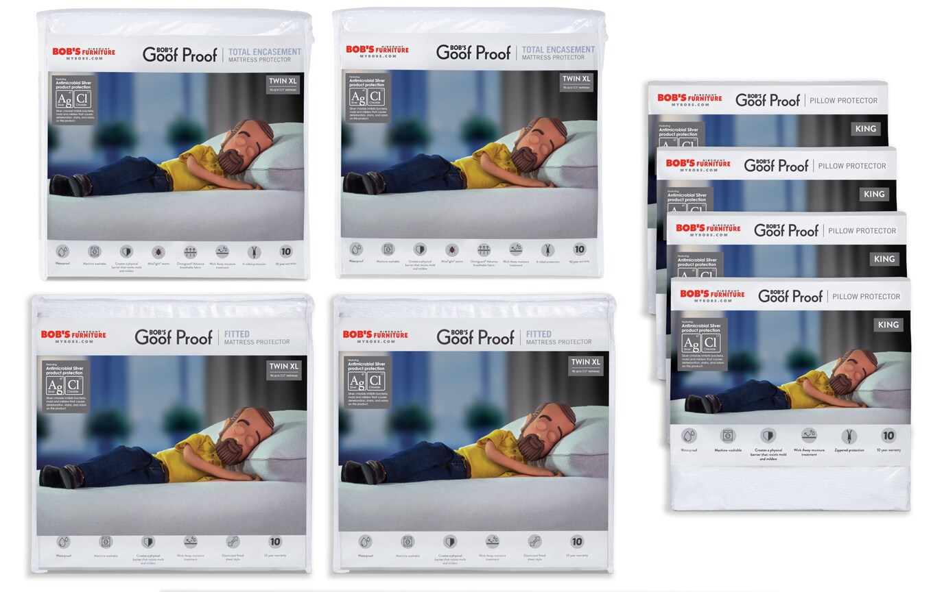 Queen Best Mattress And Pillow Protector Bundle Bobs Com