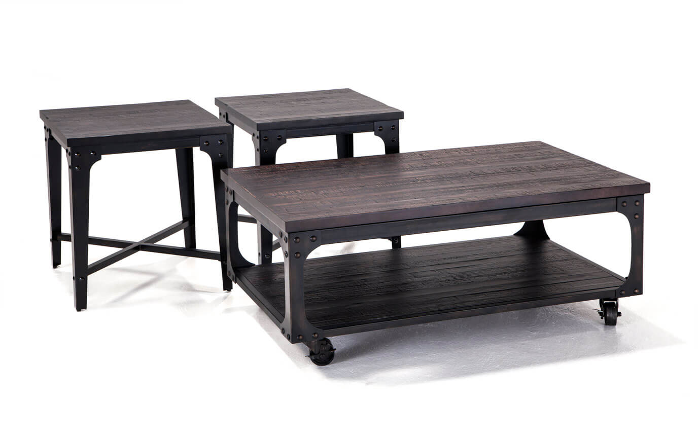Foundry Coffee Table Set Bob S Furniture Foundry Coffee Table Set