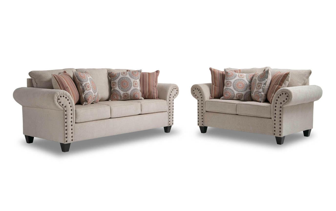 Sofa Loveseat Bob S Furniture Gallery Slider Image 2