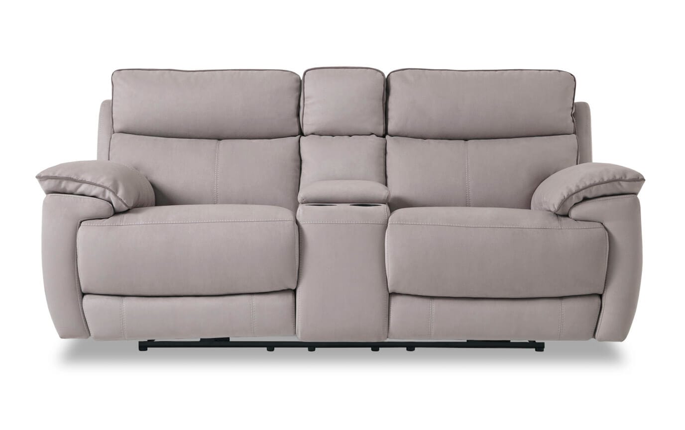 Jetson Power Reclining Sofa Console Loveseat Bob S Jetson Power Reclining Sofa Console Loveseat