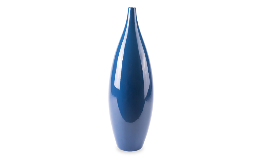 Tall Blue Vase