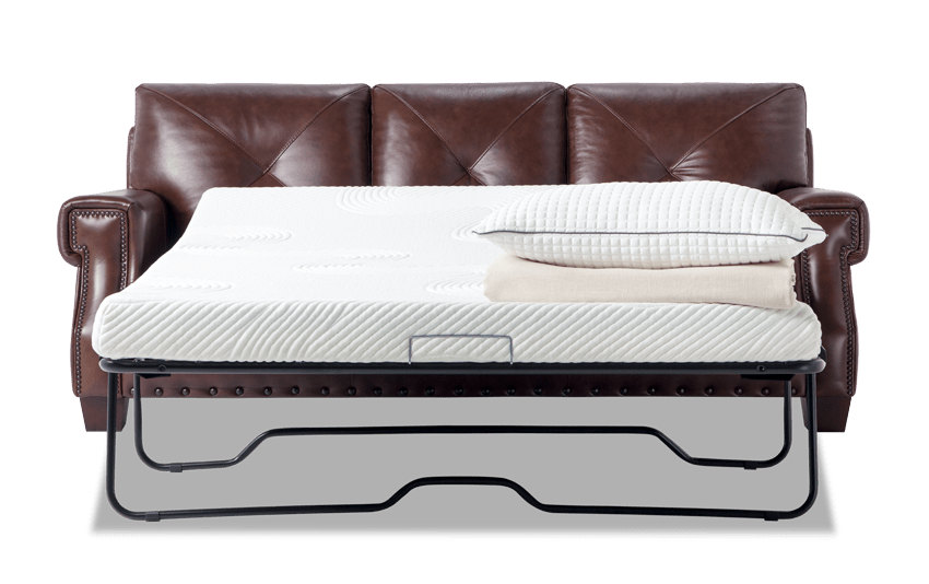 Kennedy Leather Bob-O-Pedic Gel Queen Sleeper Sofa | Bobs.com