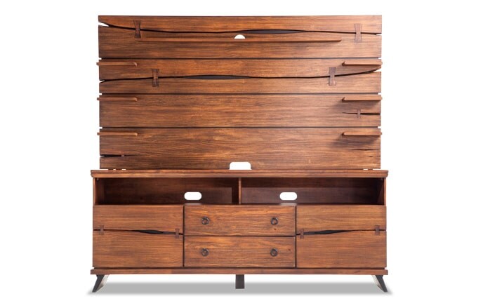Entertainment Centers Tv Stands Bob S Furniture Canyon Entertainment 2 Piece Wall System
