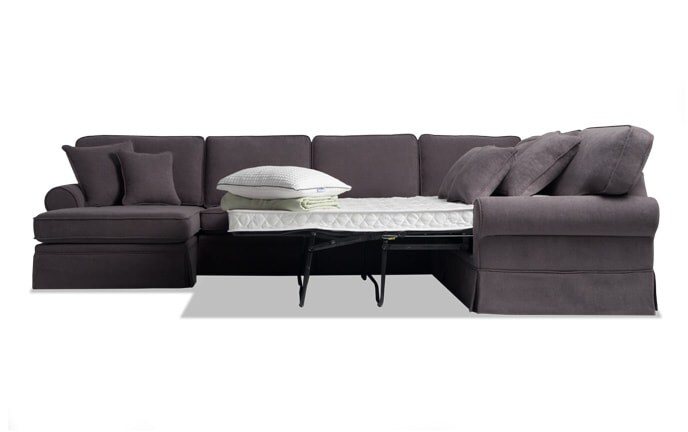 Sleeper Sofas Bob S Furniture Katie 4 Piece Right Arm Facing Innerspring Sleeper Sectional