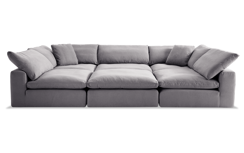 Dream Gray Modular 6 Piece Sectional