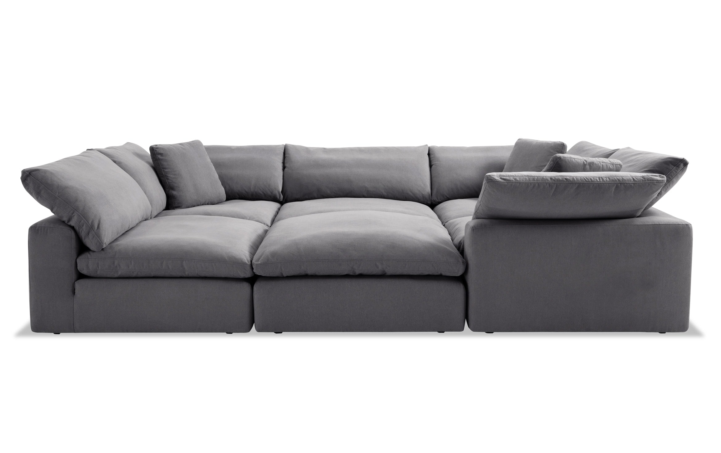 Dream Gray Modular 6 Piece Sectional Bobscom