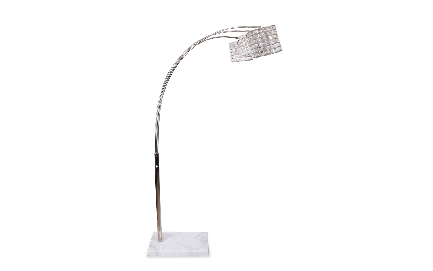 Allure Crystal Arc Floor Lamp Bob S Furniture Allure Crystal Arc Floor Lamp