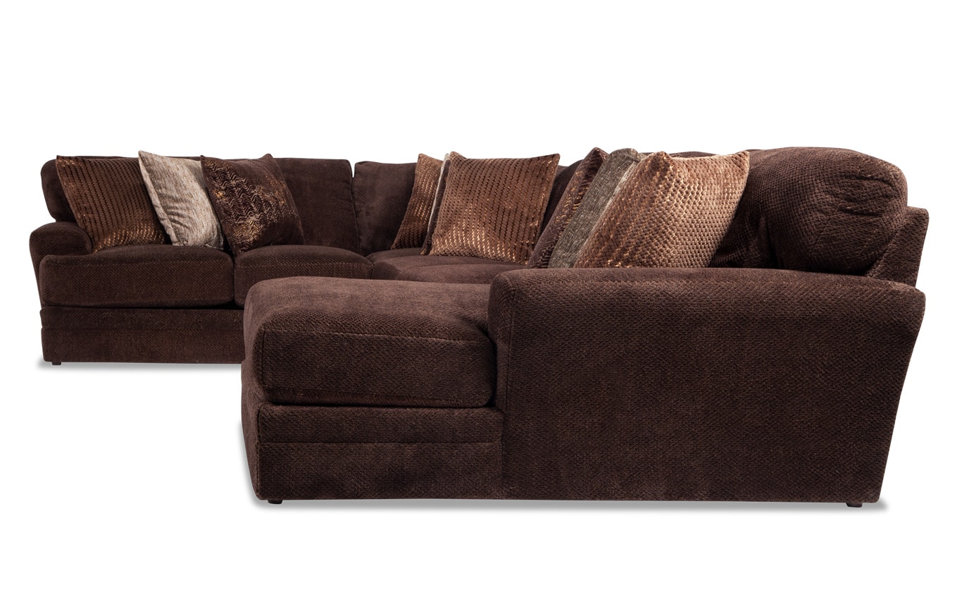 Sensation 4 Piece Left Arm Facing Sectional Bob S Furniture Gallery Slider Image 1