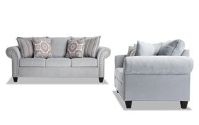 Blue Sofa Set