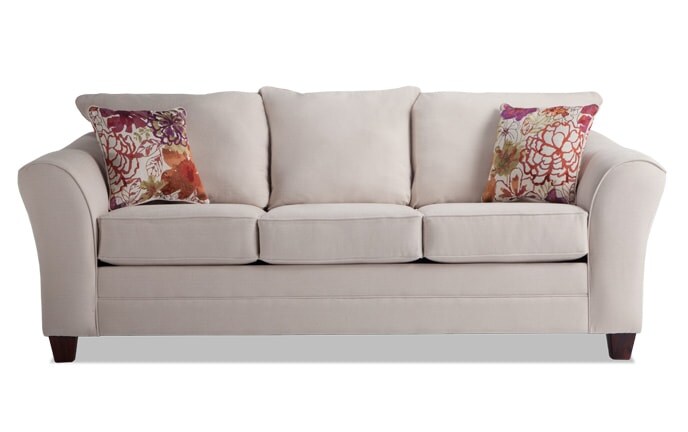 Everyday Low Price Clearance Furniture Outlet Bob S Adrina Cream Wildflower Sofa
