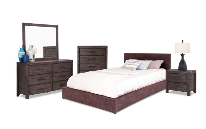 Bedroom Sets Bob S Furniture Austin Upholstered Bedroom Set