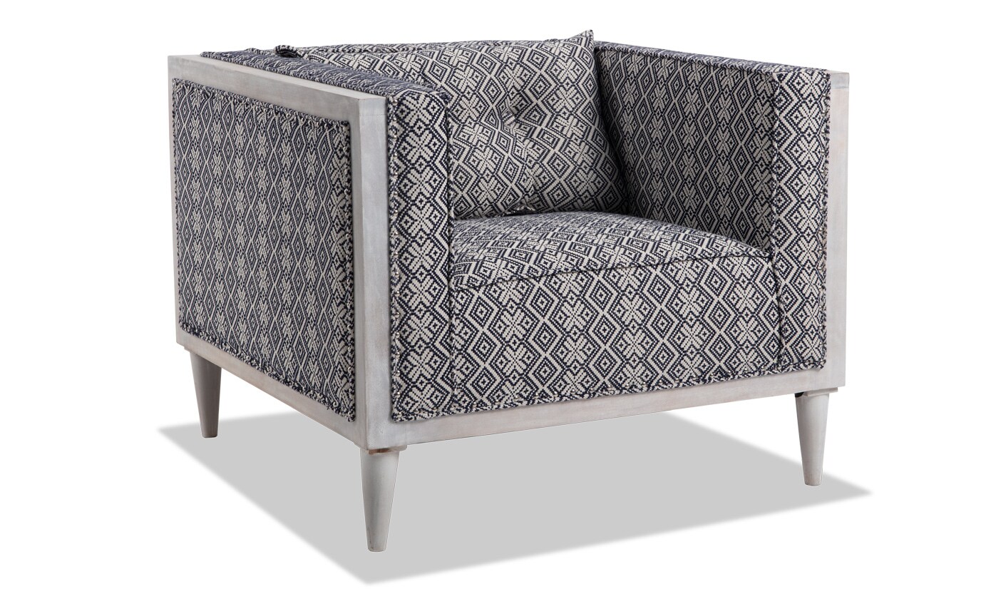 Boho Chic Upholstered Accent Chair