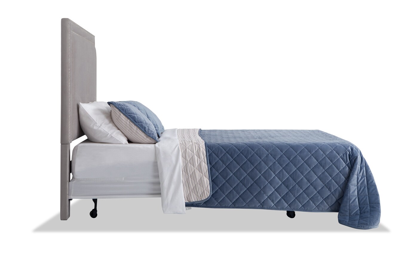 Tremont Queen Gray Upholstered Headboard