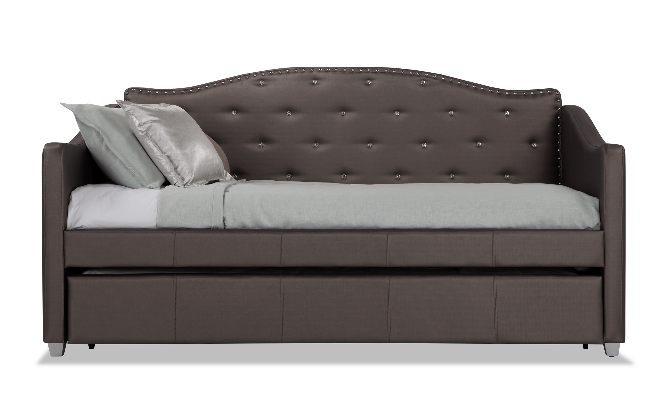 Madelyn Platinum Daybed With Trundle Bobs Com