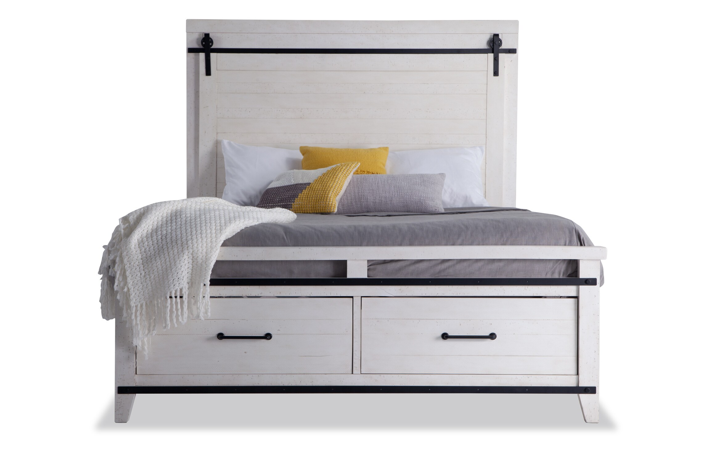 Montana Queen White Storage Bedroom Set