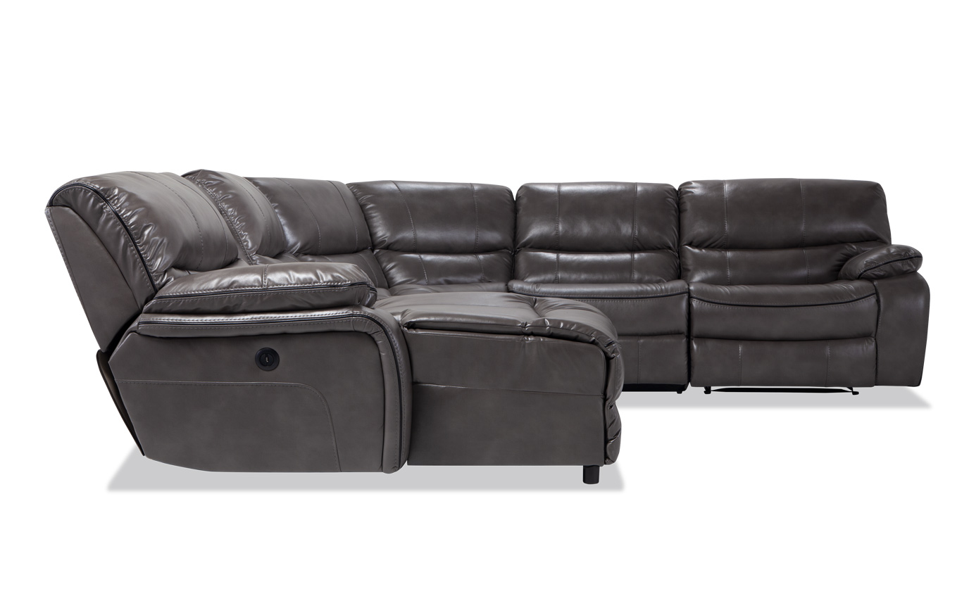 Avenger 6 Piece Power Reclining Right Arm Facing Sectional