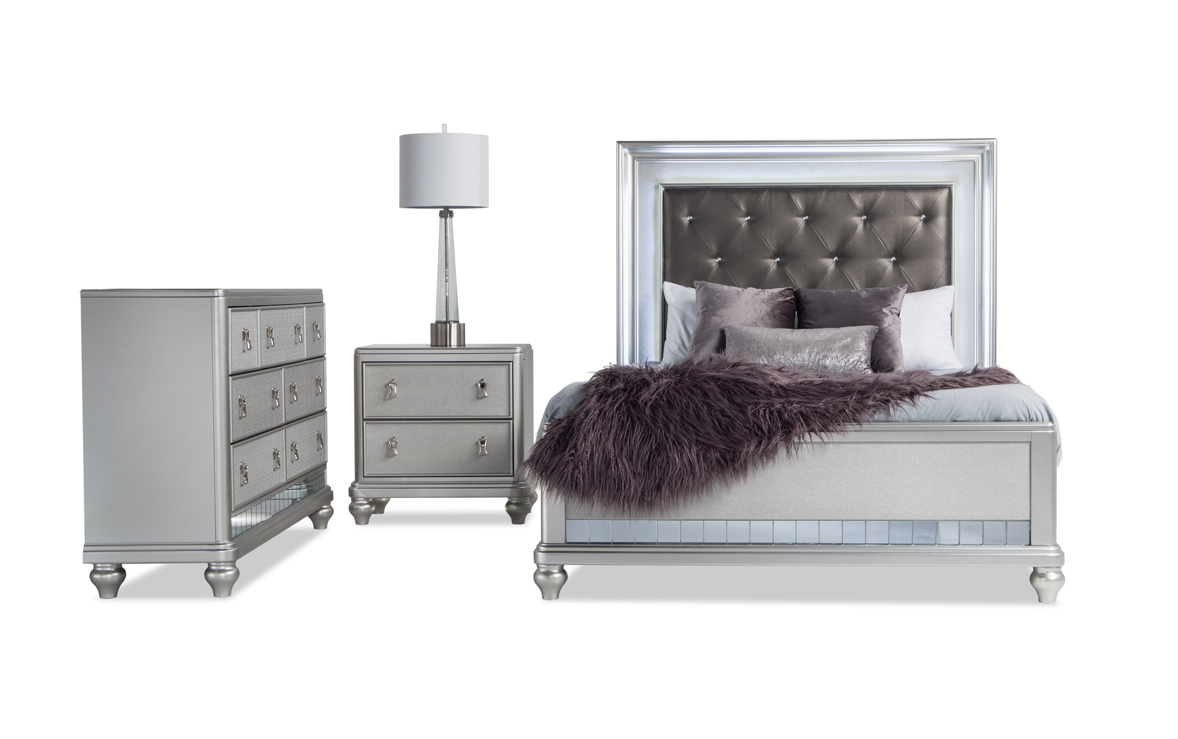 Diva Ii Queen Bedroom Set Bob S Discount Furniture