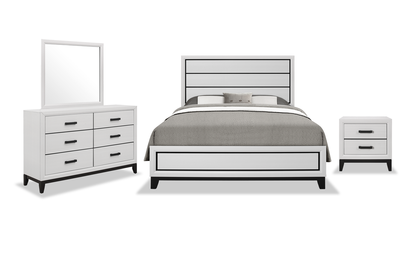 Joss Queen White Bedroom Set